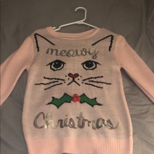 “ Meowy Christmas “  teens sweater